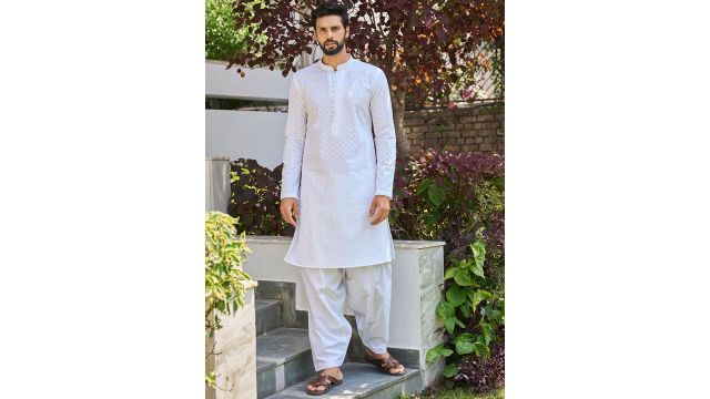 See Designs (white kurta + salwar)