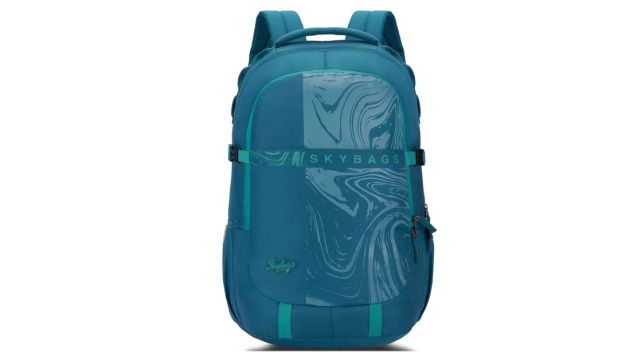 Skybags Kids Brand Logo Printed Laptop Backpack with Compression Straps