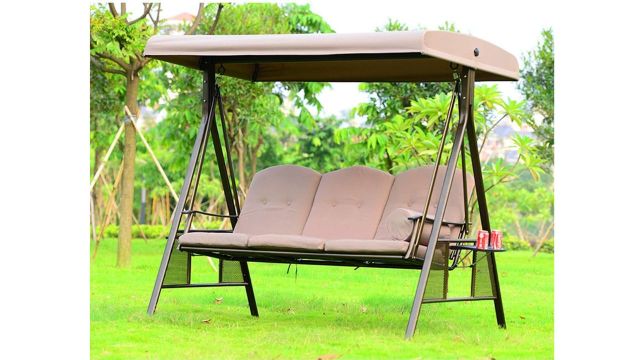 Stainless Steel Invezo 3‑Seater Outdoor Swing