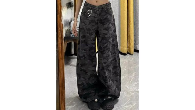 StyleCast Women Wide Leg Baggy Jeans