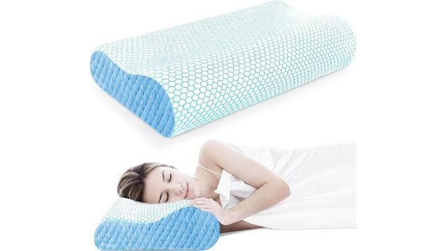 TEKCOOL Contour Cervical Orthopedic Memory Foam Pillow