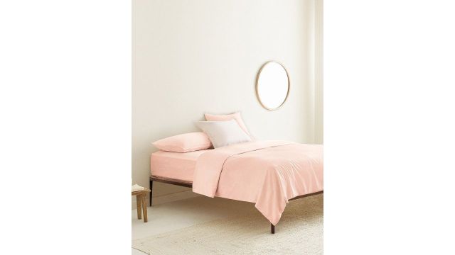THE BABY ATELIER Kids Pink Organic Fitted Bedsheet