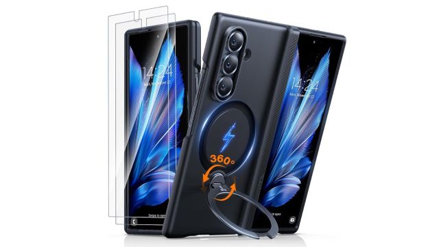 TORRAS Luxury 360° Click-Lock Rotating Ostand Case for Samsung Galaxy Z Fold 7