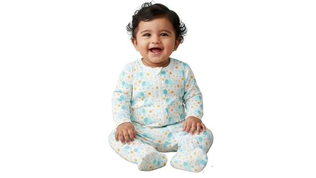 The Mom Store Baby Zipper Romper