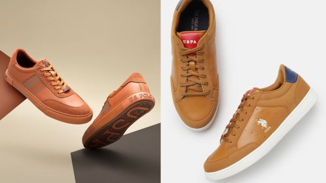 U.S. Polo Assn. Men Krister Sneakers and U.S. Polo Assn. Men Tan Brown Liotto Sneakers
