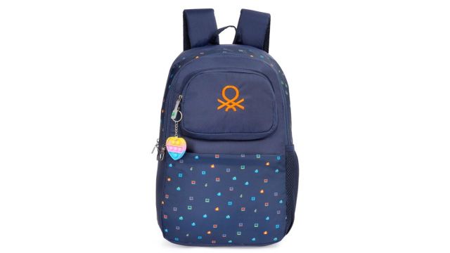 United Colors of Benetton Kids Graphic Printed School Backpack