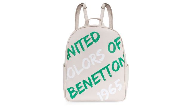 United Colors of Benetton Women Typography Printed Backpack