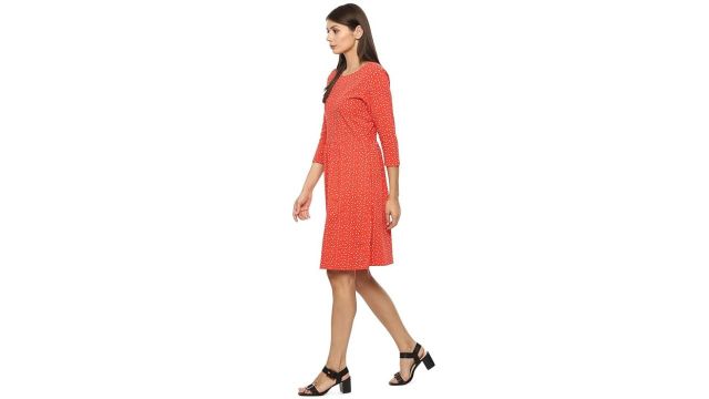 Van Heusen Women's Cotton Blend A-Line Dress