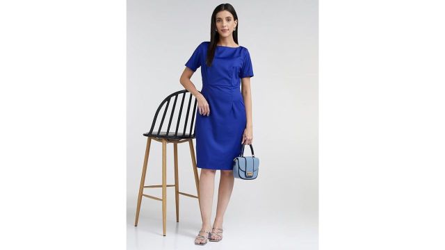 Van Heusen Women's Polyester Blend Modern Dress