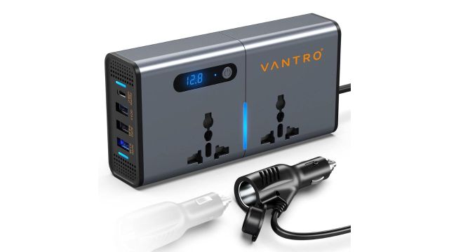 Vantro 200W Car Power Inverter with LCD