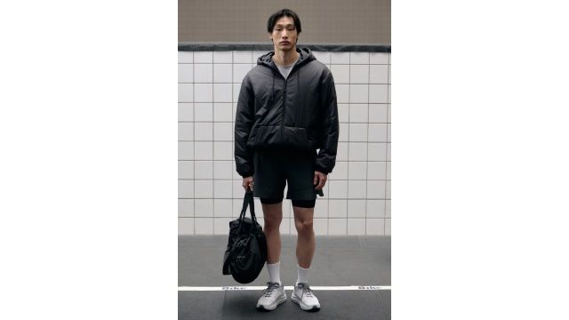 WINDPROOF & WATER-REPELLENT PADDED JACKET (1312667001, black; H&M Move)