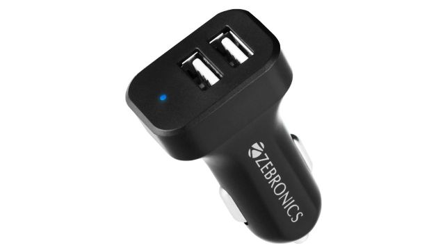 ZEBRONICS 10.5 W Turbo Car Charger