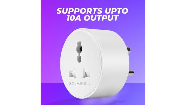 Zebronics ZEB-SP110, Smart Wi-Fi Plug