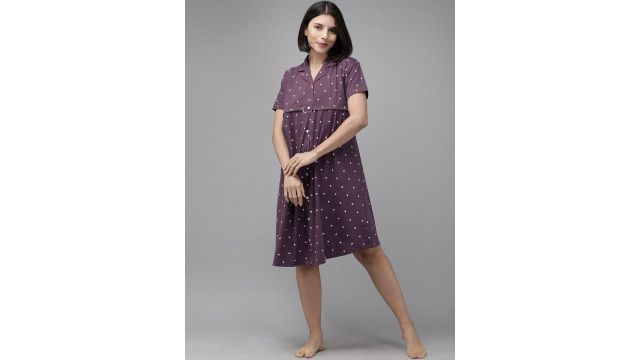 Zeyo printed nightdress 