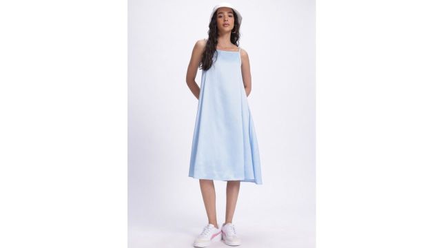 glitchez Crinkle Effect Sheath Dress