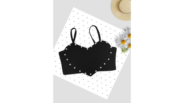 ADDYVEROGirls Embellished Shoulder Straps Top