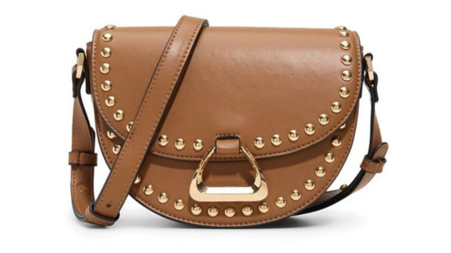 ALDO Women Textured Crossbody Embellished Sling Bag (brown)