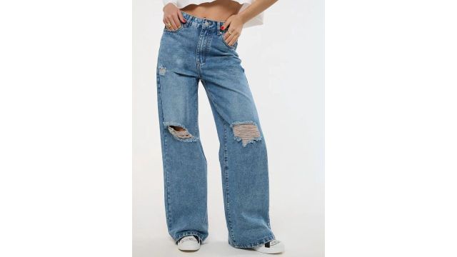 Aadvi Fashion Women Smart Baggy High-Rise Jeans