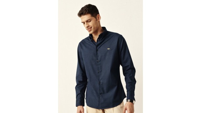 AndamenSignature Fundamentals Premium Oxford Full Sleeve Slim Fit Shirt