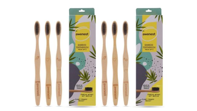 Awenest Bamboo Toothbrush With Neem Oil