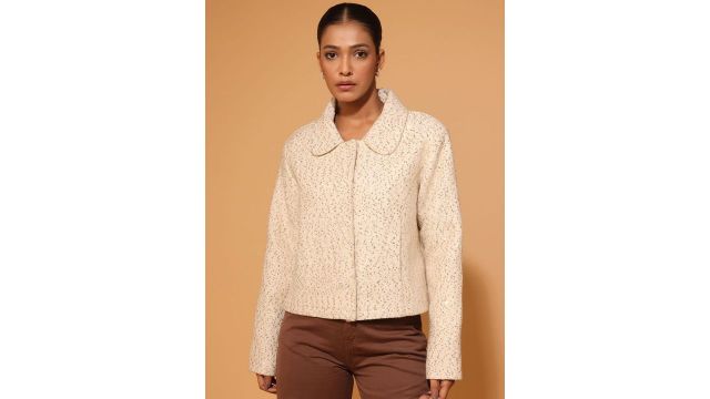 BLANC9 Embellished Single-Breasted Coat