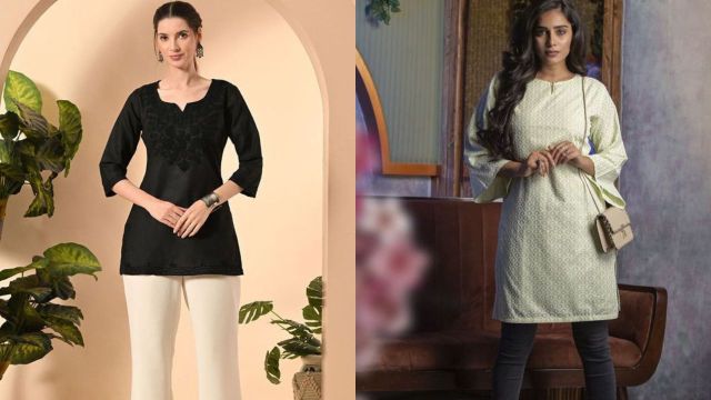 Best chikankari kurtis to check out