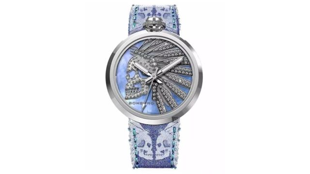 Bomberg 1968 Indian Skull Blue 40mm RS40H3SS.144.3