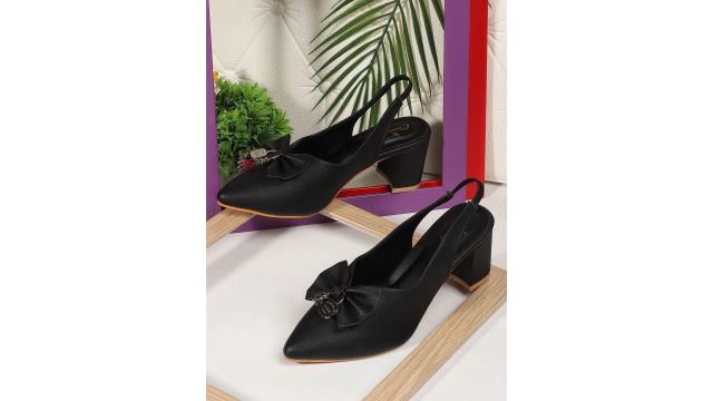 Bow Detailed Block Heels