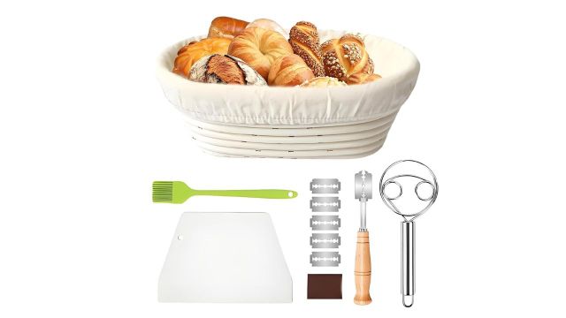 Bread Basket Set With Linen Liner