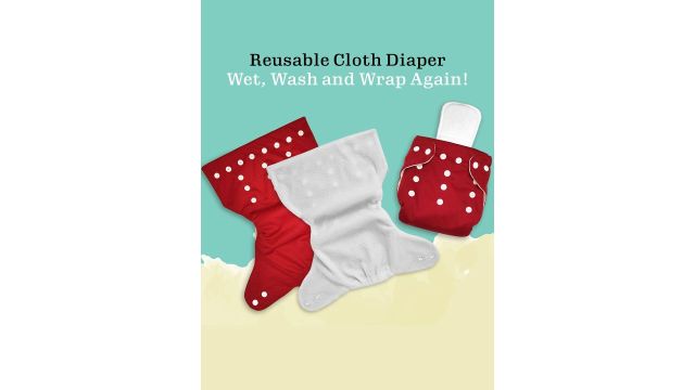 Bumpers the baby co. Set Of 4 Reusable Cloth Diapers