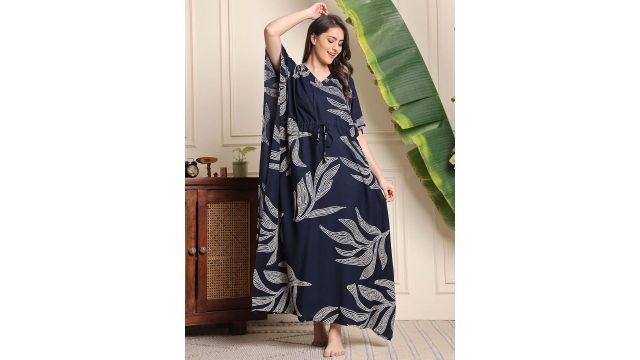 Claura Printed Maxi Nightdress