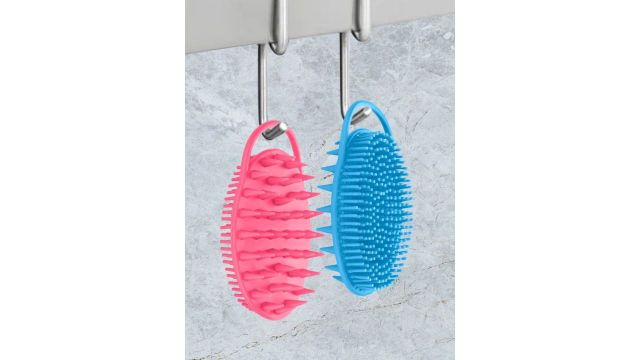 FEELHIGH 2-In-1 Silicon Exfoliating Scrubber