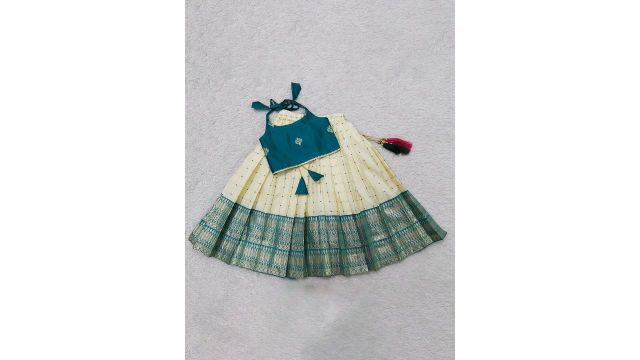 FELIZ THE DESIGNER STUDIO Girls Embroidered Thread Work Ready to Wear Lehenga &