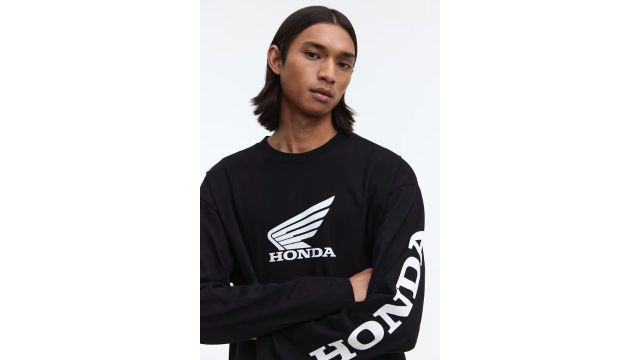 H&M Oversized Fit Printed Top (HONDA)