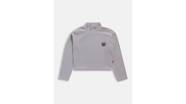 Here&Now X Game BeginsGirls High Neck Cotton Crop Top