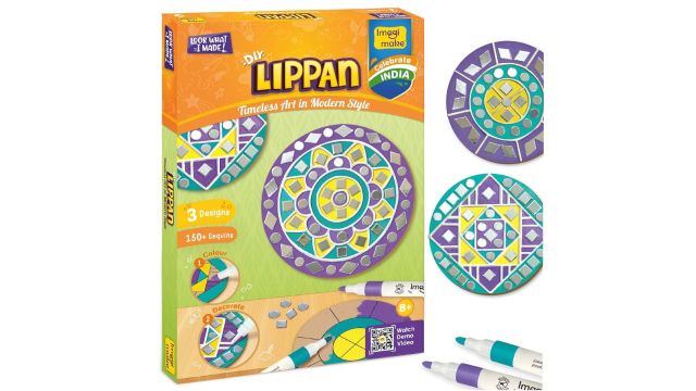Imagimake DIY Lippan Art Kit for Girls