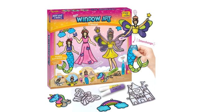 Imagimake Window Art - Princess Glass Painting Set