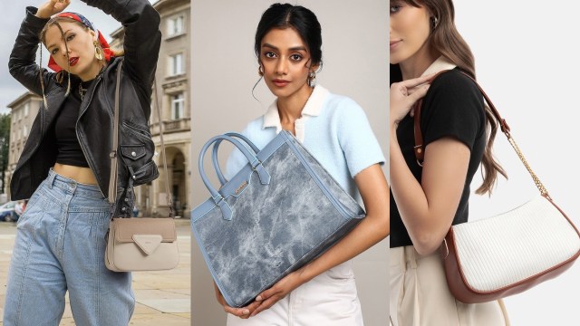 Leather Shoulder Bags for Women on Myntra