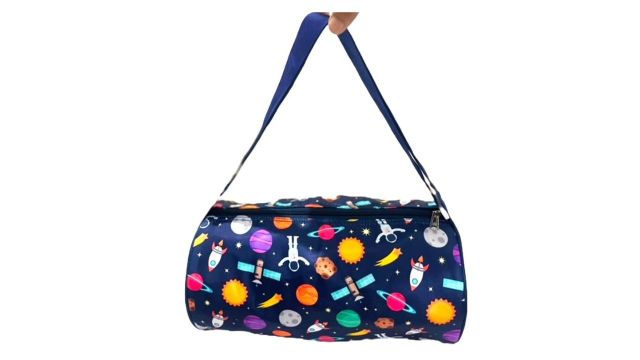 Li'll Pumpkins Blue Space Printed Bag