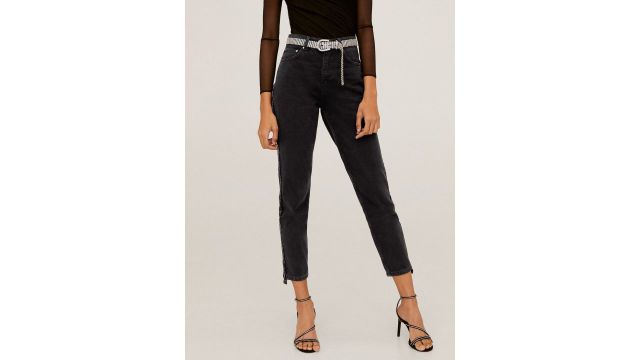 MANGO Women Black Regular Fit High-Rise Jeans