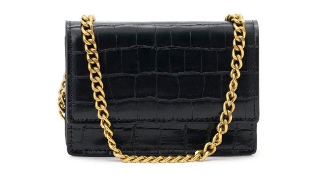 MIRAGGIOTexture Card Holder Crossbody Bag