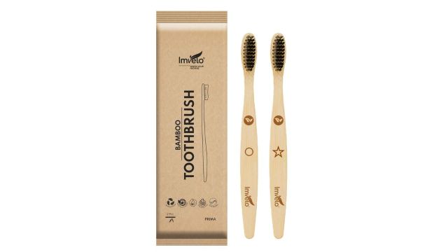 Manual Bamboo Toothbrush With Charcoal