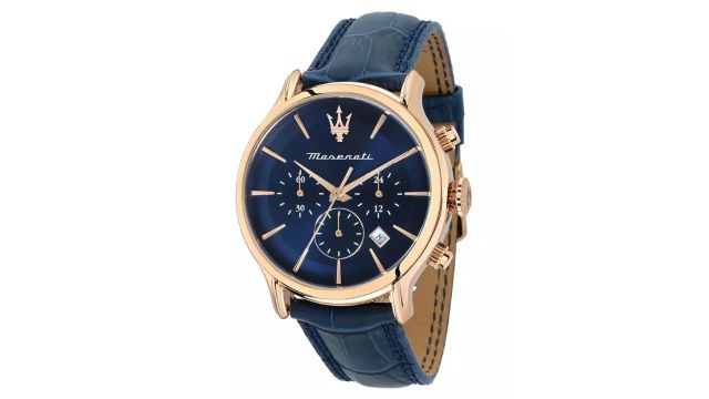 Maserati Epoca 42mm Blue Sunray Dial Chronograph Men’s Quartz Watch