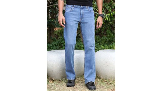 Mast & Harbour Blue Men Smart Bootcut Clean Look Stretchable Jeans