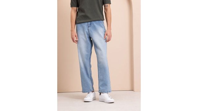 Mast & Harbour Men Loose Fit Light Fade Jeans