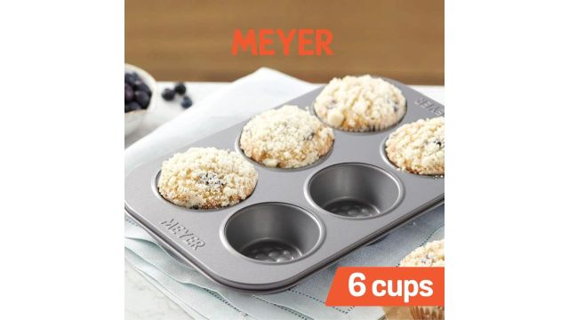 Meyer Bakemaster Carbon Steel 6 Cup Muffin Pan