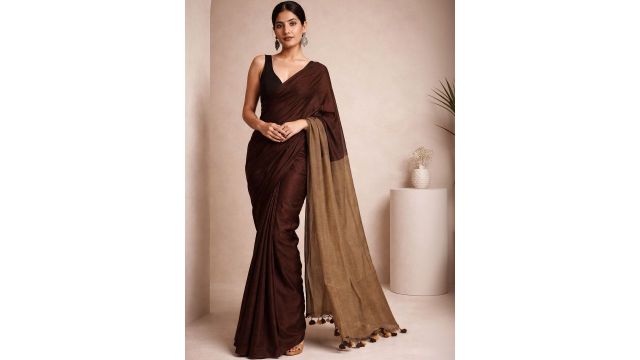Moda Rapido Pure Cotton Khadi Saree