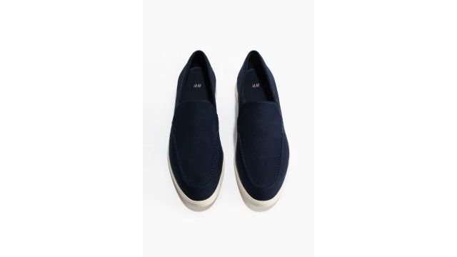 Navy/white loafers
