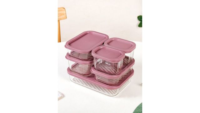 Nestasia 6 Pcs Stackable Food Storage Containers