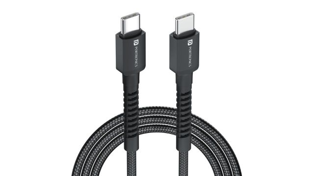 Portronics Konnect X 60W Unbreakable Nylon Braided Cable (2 m)